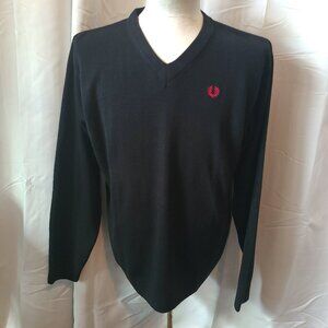 Men's Fred Perry 100% Cashmere sweater size XXL - Black